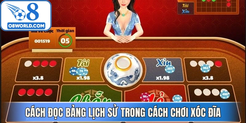 Cách đọc bảng lịch sử trong cách chơi xóc đĩa